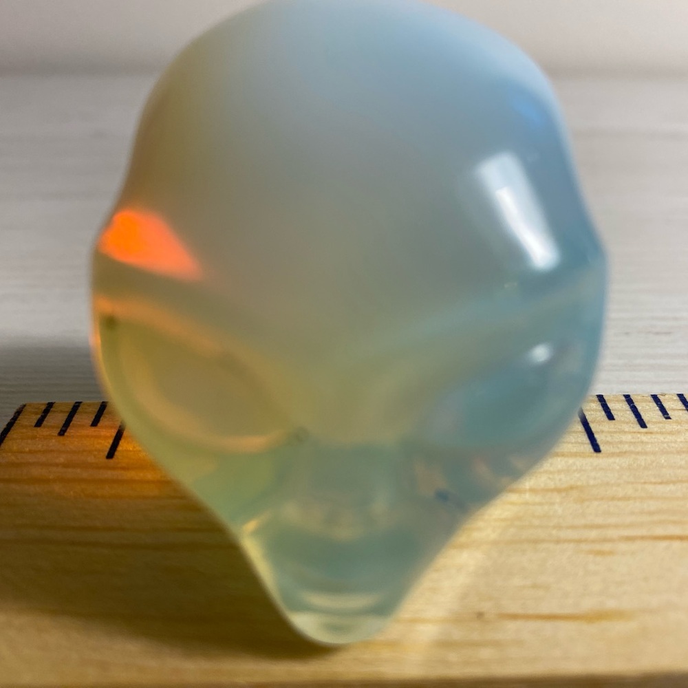 Opalite alien head crystal